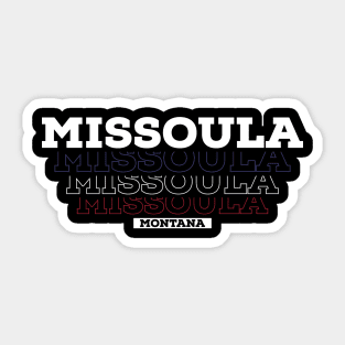 Missoula Montana USA Vintage Sticker